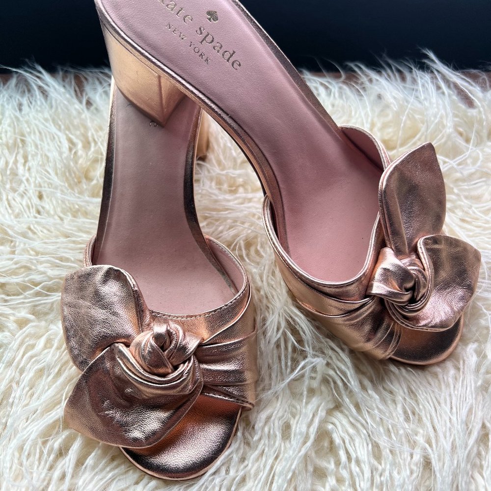 Kate Spade | Rose Gold Slip on Mule | Size 6.5